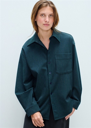 Ugyno skjorte Ivy Green Stripes American Vintage 